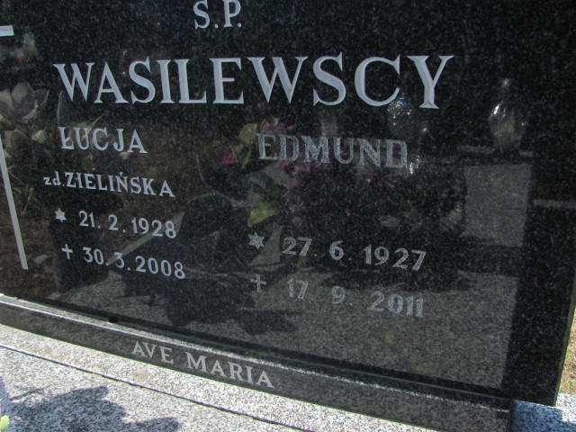 Edmund Wasilewski 1927 Bydgoszcz - Grobonet - Wyszukiwarka osób pochowanych