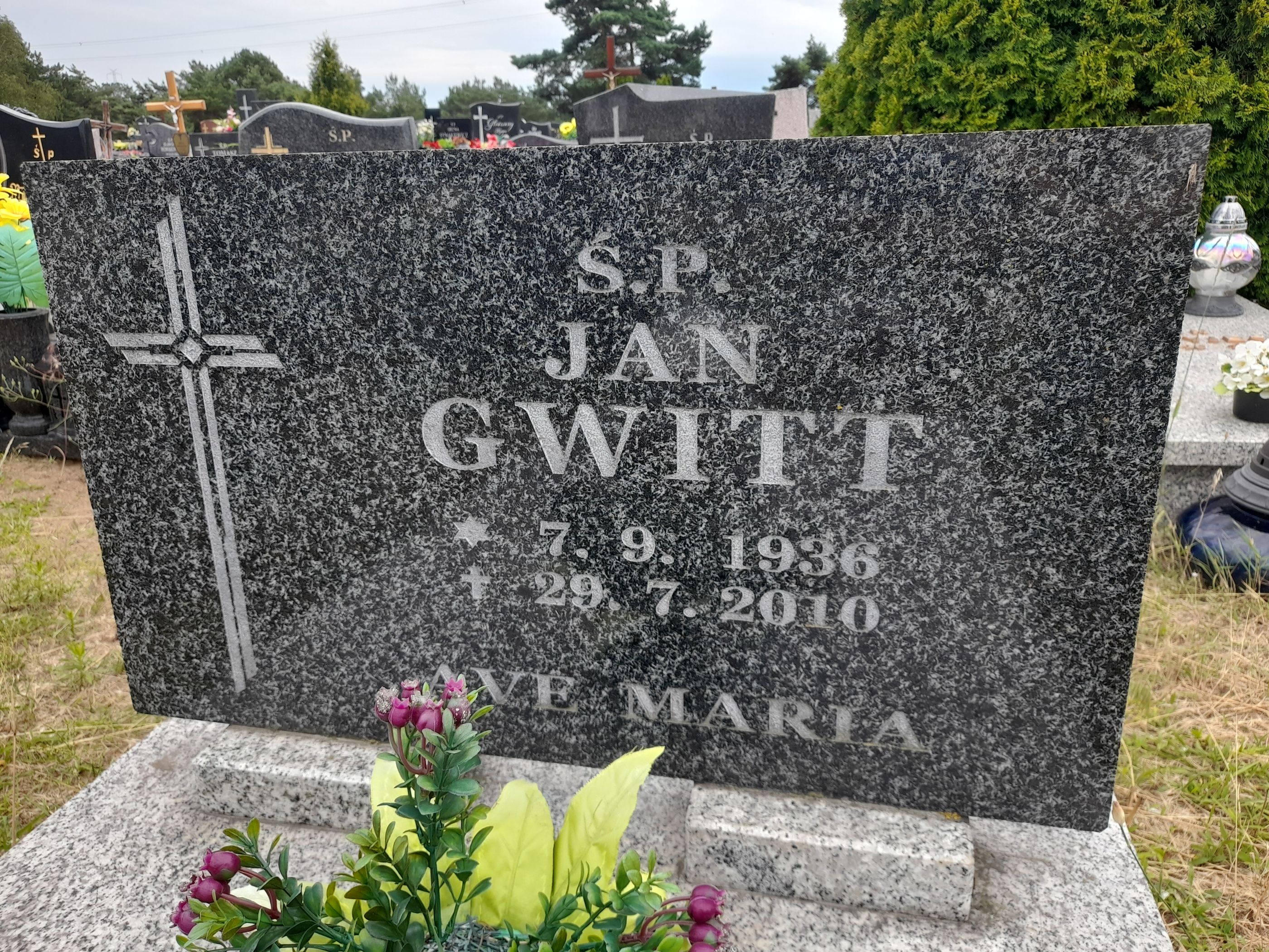 Jan Gwitt 1936 Bydgoszcz - Grobonet - Wyszukiwarka osób pochowanych