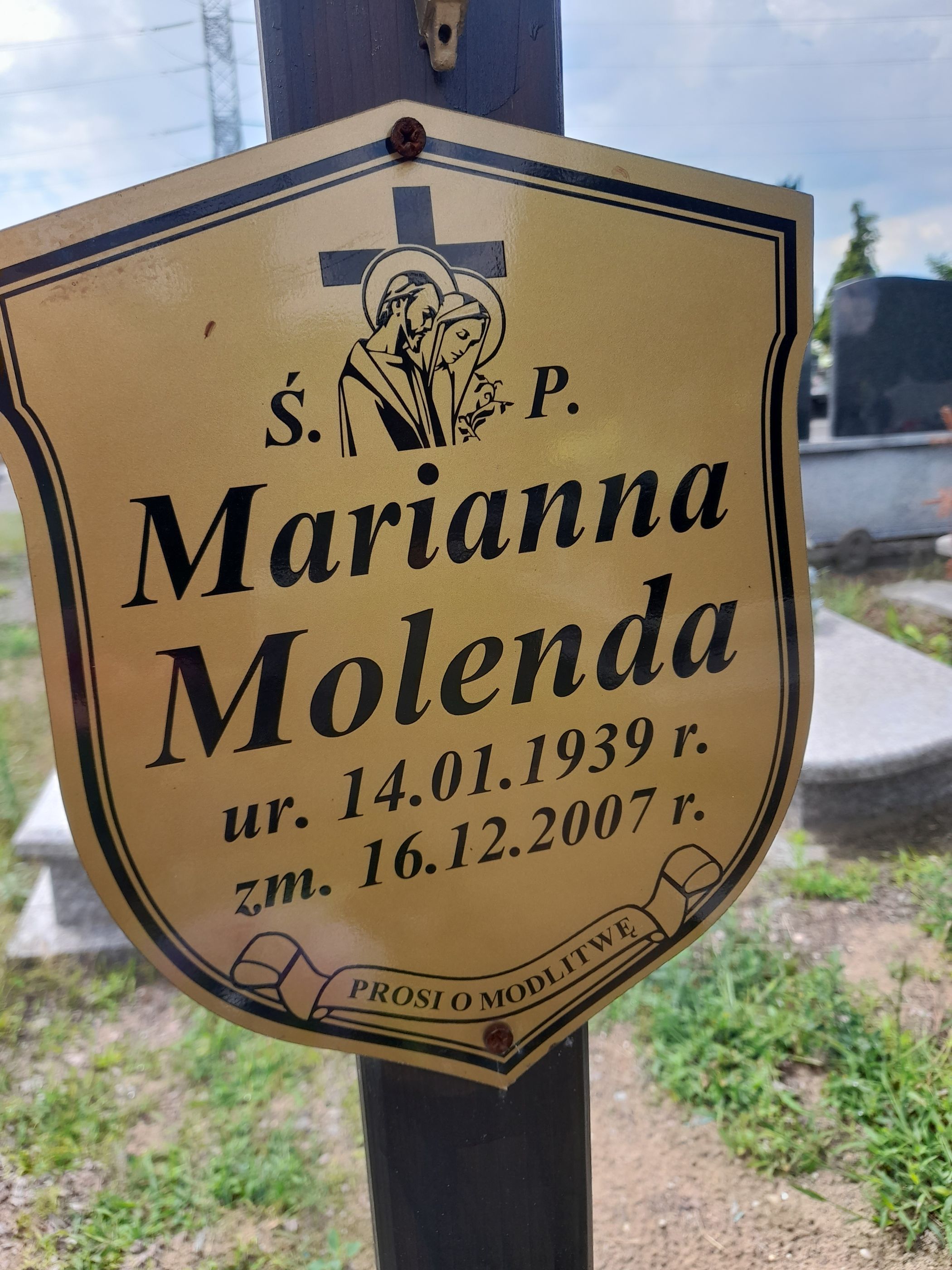 Marianna Molenda 1939 Bydgoszcz - Grobonet - Wyszukiwarka osób pochowanych