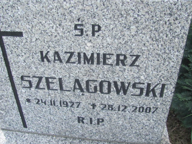 Kazimierz Szelągowski 1927 Bydgoszcz - Grobonet - Wyszukiwarka osób pochowanych