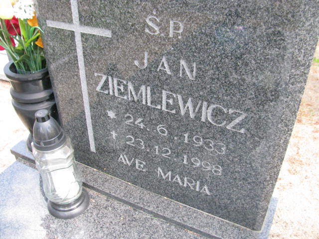 Jan Ziemlewicz 1933 Bydgoszcz - Grobonet - Wyszukiwarka osób pochowanych