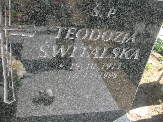 Teodozja Świtalska 1998 Bydgoszcz - Grobonet - Wyszukiwarka osób pochowanych