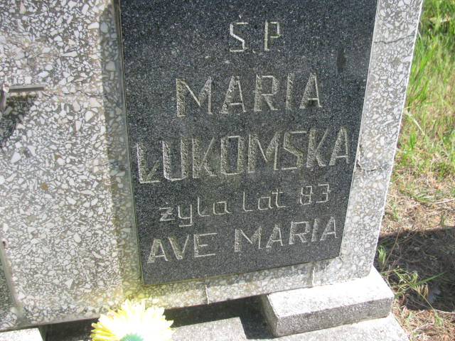 Maria Łukomska 1916 Bydgoszcz - Grobonet - Wyszukiwarka osób pochowanych