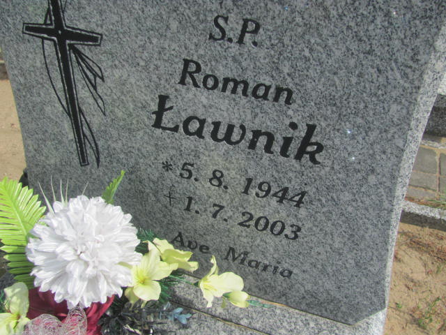 Roman Ławnik 1944 Bydgoszcz - Grobonet - Wyszukiwarka osób pochowanych