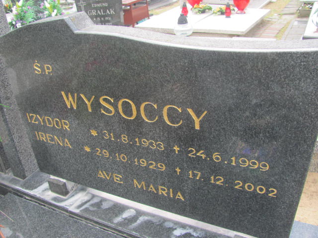 Irena Wysocka 1929 Bydgoszcz - Grobonet - Wyszukiwarka osób pochowanych