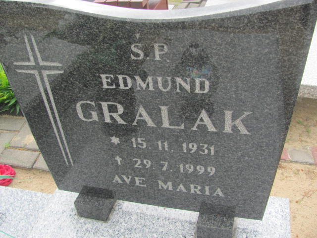 Edmund Gralak 1931 Bydgoszcz - Grobonet - Wyszukiwarka osób pochowanych