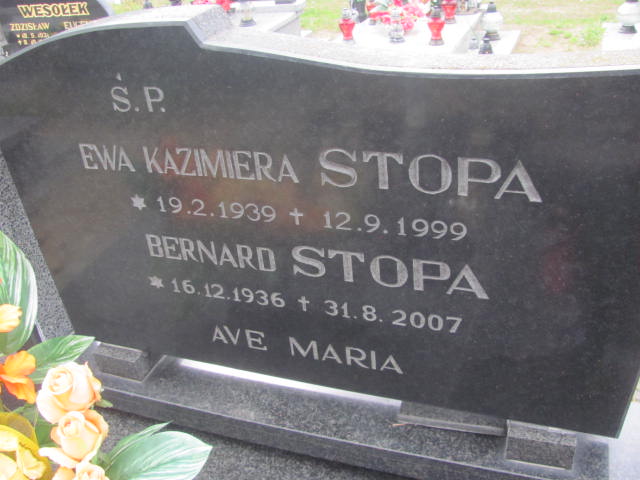 Bernard Stopa 1936 Bydgoszcz - Grobonet - Wyszukiwarka osób pochowanych