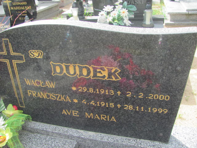 Franciszka Dudek 1915 Bydgoszcz - Grobonet - Wyszukiwarka osób pochowanych