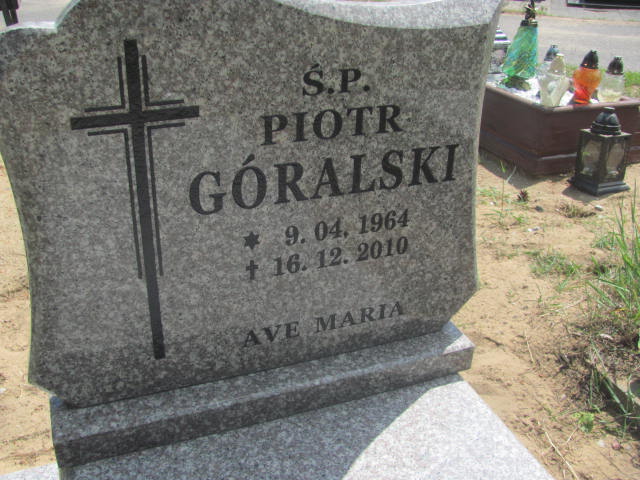 Piotr Góralski 1964 Bydgoszcz - Grobonet - Wyszukiwarka osób pochowanych