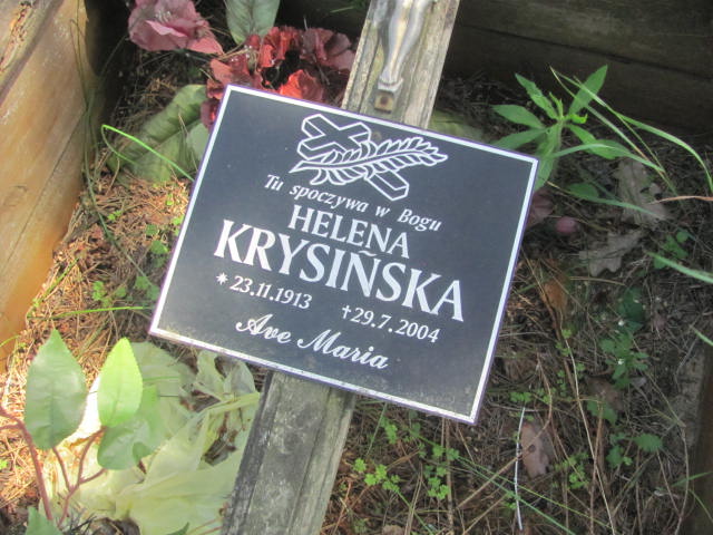 Helena Krysińska 1913 Bydgoszcz - Grobonet - Wyszukiwarka osób pochowanych