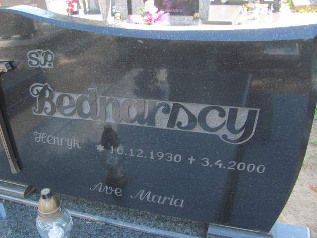 Henryk Bednarski 1930 Bydgoszcz - Grobonet - Wyszukiwarka osób pochowanych