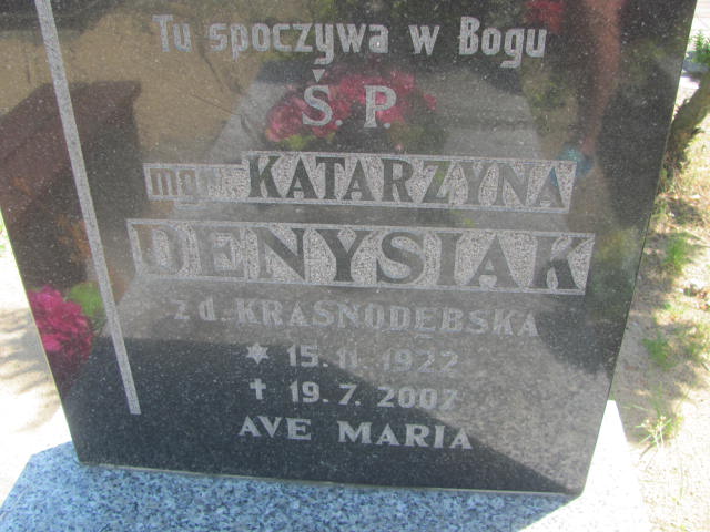 Grób Ludwika Krasnodębska