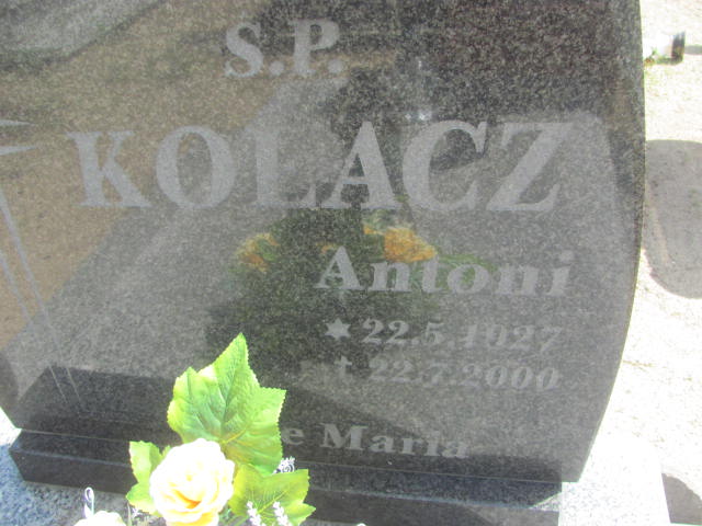 Antoni Kołacz 1927 Bydgoszcz - Grobonet - Wyszukiwarka osób pochowanych
