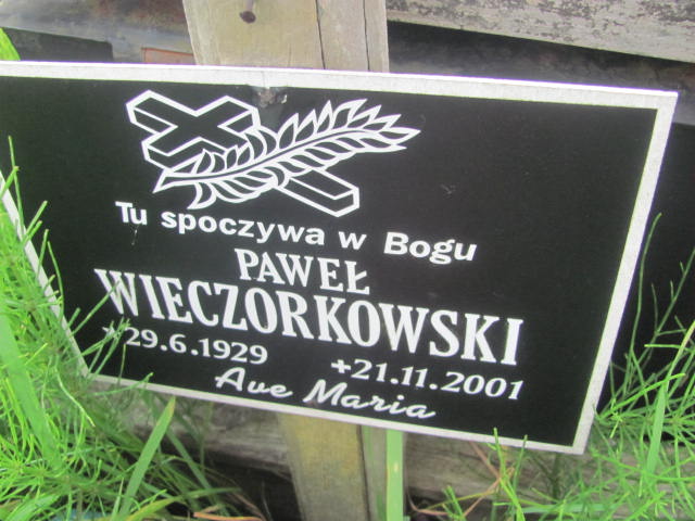 Paweł Wieczorkowski 1929 Bydgoszcz - Grobonet - Wyszukiwarka osób pochowanych