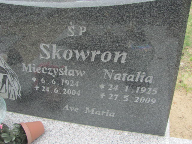 Natalia Skowron 1925 Bydgoszcz - Grobonet - Wyszukiwarka osób pochowanych