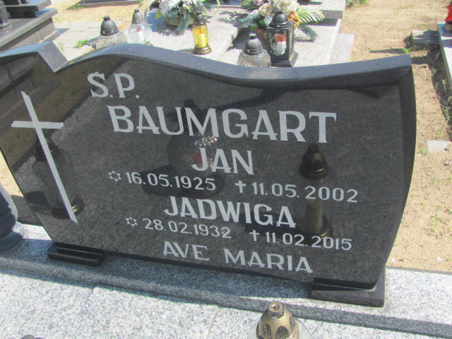 Jan Baumgart 1925 Bydgoszcz - Grobonet - Wyszukiwarka osób pochowanych