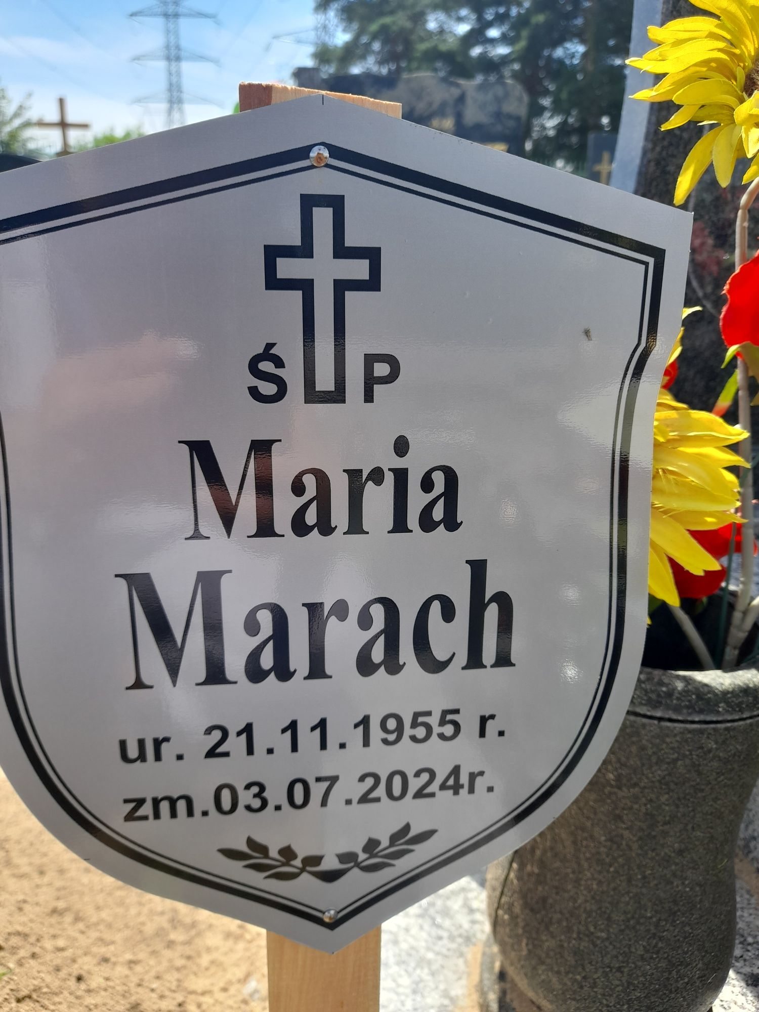 Maria Marach 1955 Bydgoszcz - Grobonet - Wyszukiwarka osób pochowanych