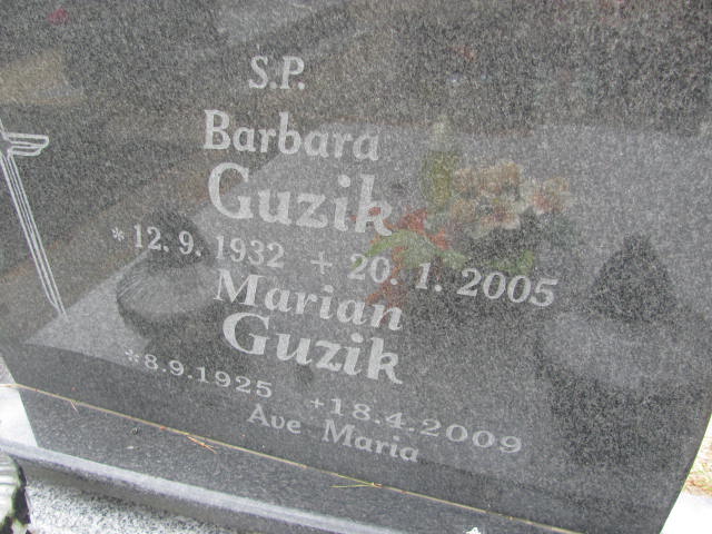 Barbara Guzik 1932 Bydgoszcz - Grobonet - Wyszukiwarka osób pochowanych