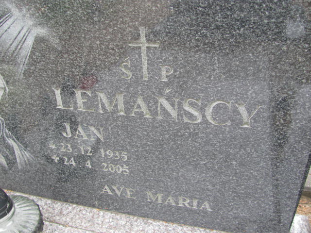 Jan Lemański 1935 Bydgoszcz - Grobonet - Wyszukiwarka osób pochowanych