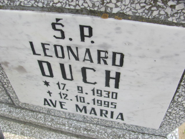 Leonard Duch 1930 Bydgoszcz - Grobonet - Wyszukiwarka osób pochowanych