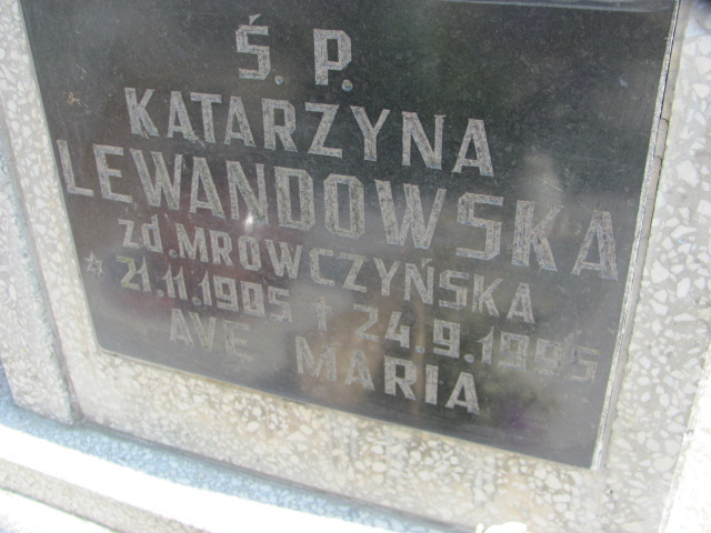 Katarzyna Lewandowska 1905 Bydgoszcz - Grobonet - Wyszukiwarka osób pochowanych