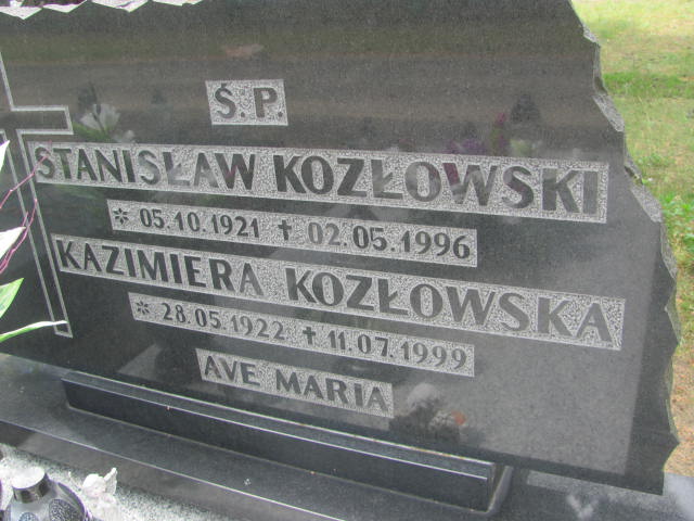 Stanisław Kozłowski 1921 Bydgoszcz - Grobonet - Wyszukiwarka osób pochowanych