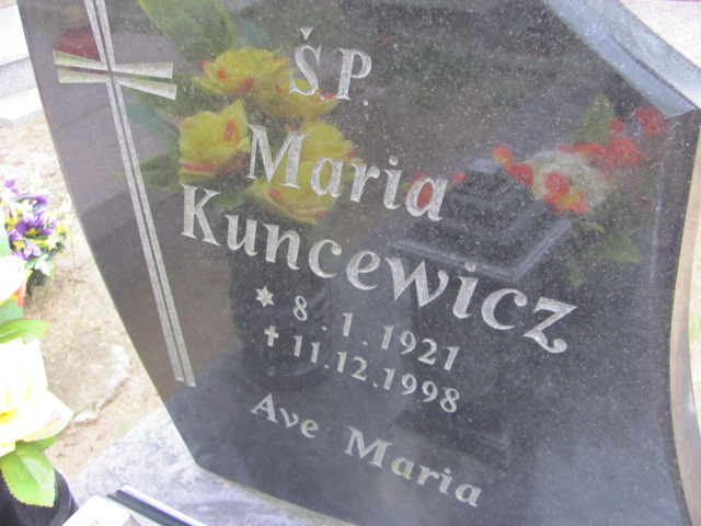 Maria Kuncewicz 1921 Bydgoszcz - Grobonet - Wyszukiwarka osób pochowanych