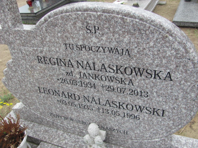 Regina Nalaskowska 1934 Bydgoszcz - Grobonet - Wyszukiwarka osób pochowanych