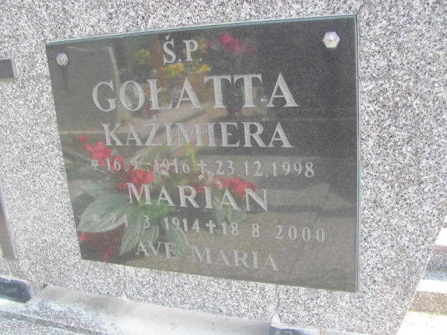 Kazimiera Gołatta 1916 Bydgoszcz - Grobonet - Wyszukiwarka osób pochowanych