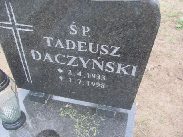 Tadeusz Daczyński 1933 Bydgoszcz - Grobonet - Wyszukiwarka osób pochowanych