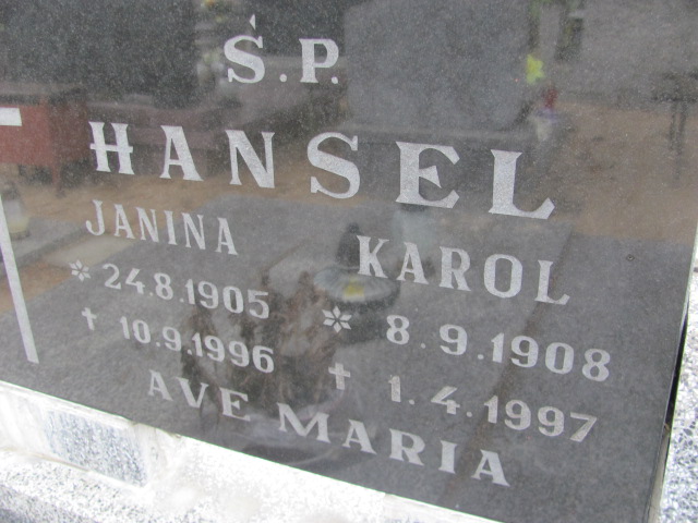 Karol Hansel 1908 Bydgoszcz - Grobonet - Wyszukiwarka osób pochowanych