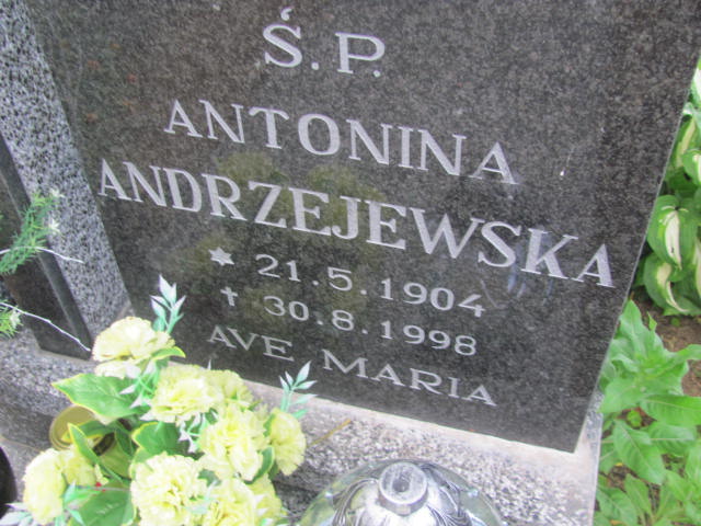 Antonina Andrzejewska 1904 Bydgoszcz - Grobonet - Wyszukiwarka osób pochowanych