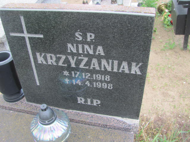 Nina Krzyżaniak 1918 Bydgoszcz - Grobonet - Wyszukiwarka osób pochowanych