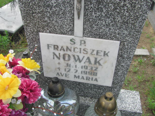 Franciszek Nowak 1932 Bydgoszcz - Grobonet - Wyszukiwarka osób pochowanych