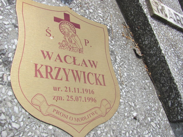 Wacław Krzywicki 1916 Bydgoszcz - Grobonet - Wyszukiwarka osób pochowanych