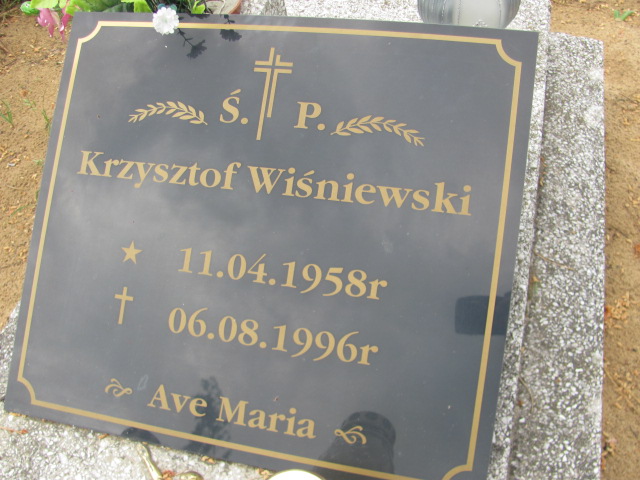 Krzysztof Wiśniewski 1958 Bydgoszcz - Grobonet - Wyszukiwarka osób pochowanych