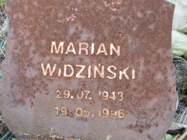 Marian Widziński 1943 Bydgoszcz - Grobonet - Wyszukiwarka osób pochowanych