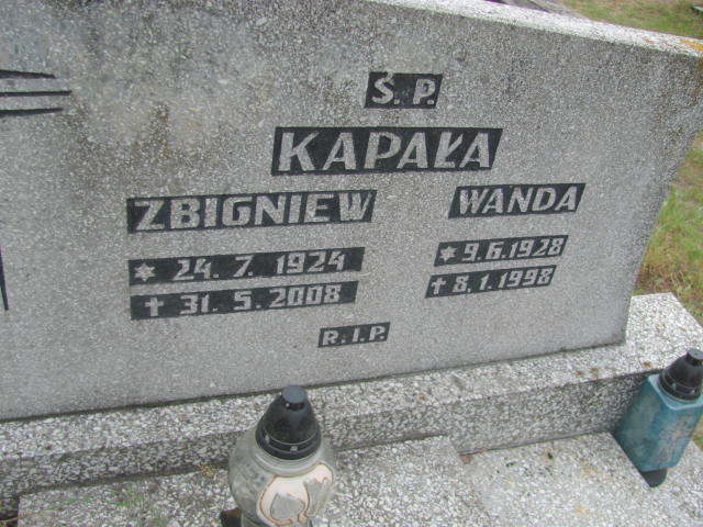 Zbigniew Kapała 1924 Bydgoszcz - Grobonet - Wyszukiwarka osób pochowanych