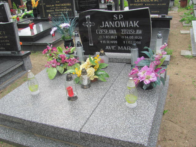 Grób Czesława Janowiak