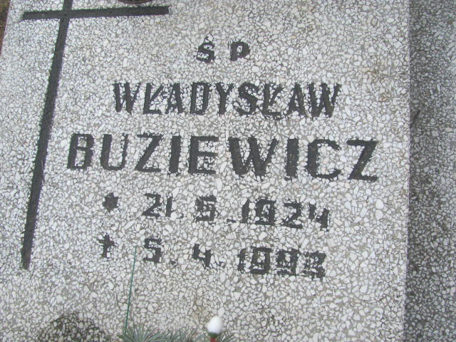Władysław Buziewicz 1924 Bydgoszcz - Grobonet - Wyszukiwarka osób pochowanych