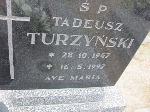 Tadeusz Turzyński 1947 Bydgoszcz - Grobonet - Wyszukiwarka osób pochowanych