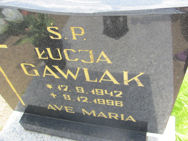 Łucja Gawlak 1942 Bydgoszcz - Grobonet - Wyszukiwarka osób pochowanych