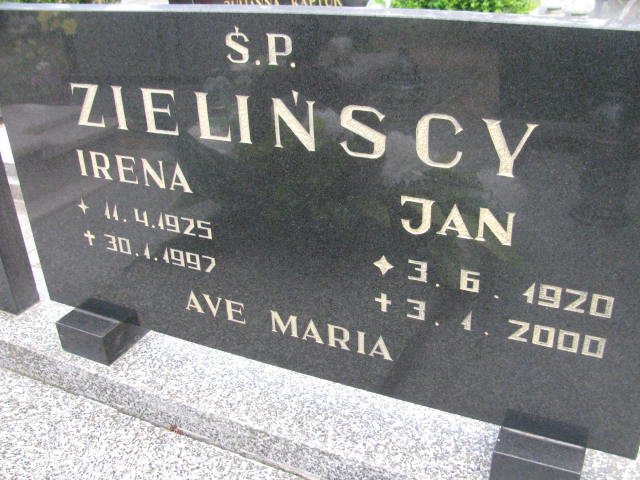 Irena Zielińska 1925 Bydgoszcz - Grobonet - Wyszukiwarka osób pochowanych