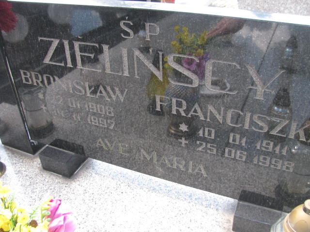 Bronisław Zieliński 1908 Bydgoszcz - Grobonet - Wyszukiwarka osób pochowanych