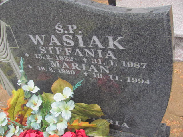 Stefania Wasiak 1932 Bydgoszcz - Grobonet - Wyszukiwarka osób pochowanych