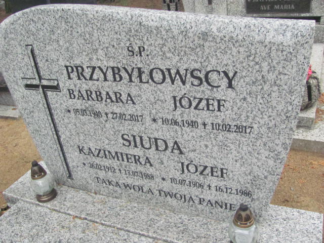 Józef Siuda 1906 Bydgoszcz - Grobonet - Wyszukiwarka osób pochowanych