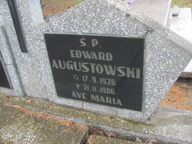 Edward Augustowski 1926 Bydgoszcz - Grobonet - Wyszukiwarka osób pochowanych