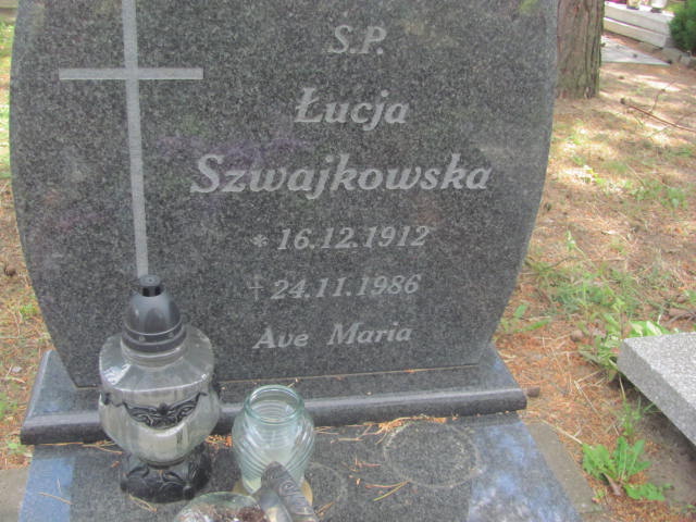 Łucja Szwajkowska 1912 Bydgoszcz - Grobonet - Wyszukiwarka osób pochowanych