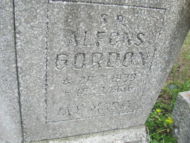 Alfons Gordon 1928 Bydgoszcz - Grobonet - Wyszukiwarka osób pochowanych
