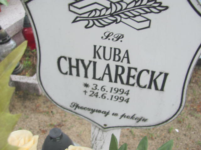 Jakub Chylarecki 1994 Bydgoszcz - Grobonet - Wyszukiwarka osób pochowanych